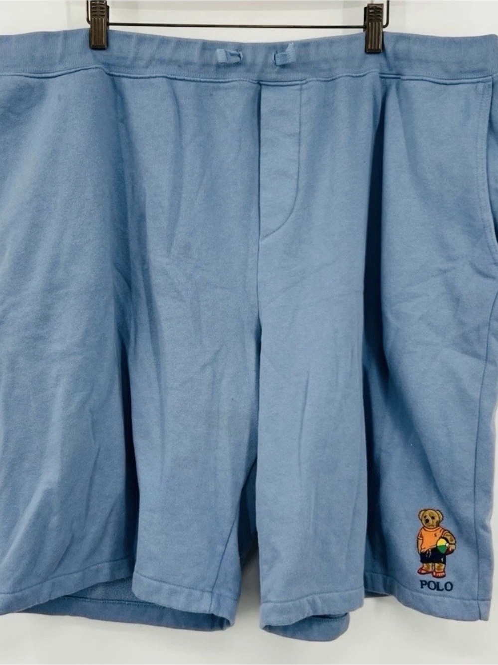 Polo Bear Light Blue Sweat Shorts